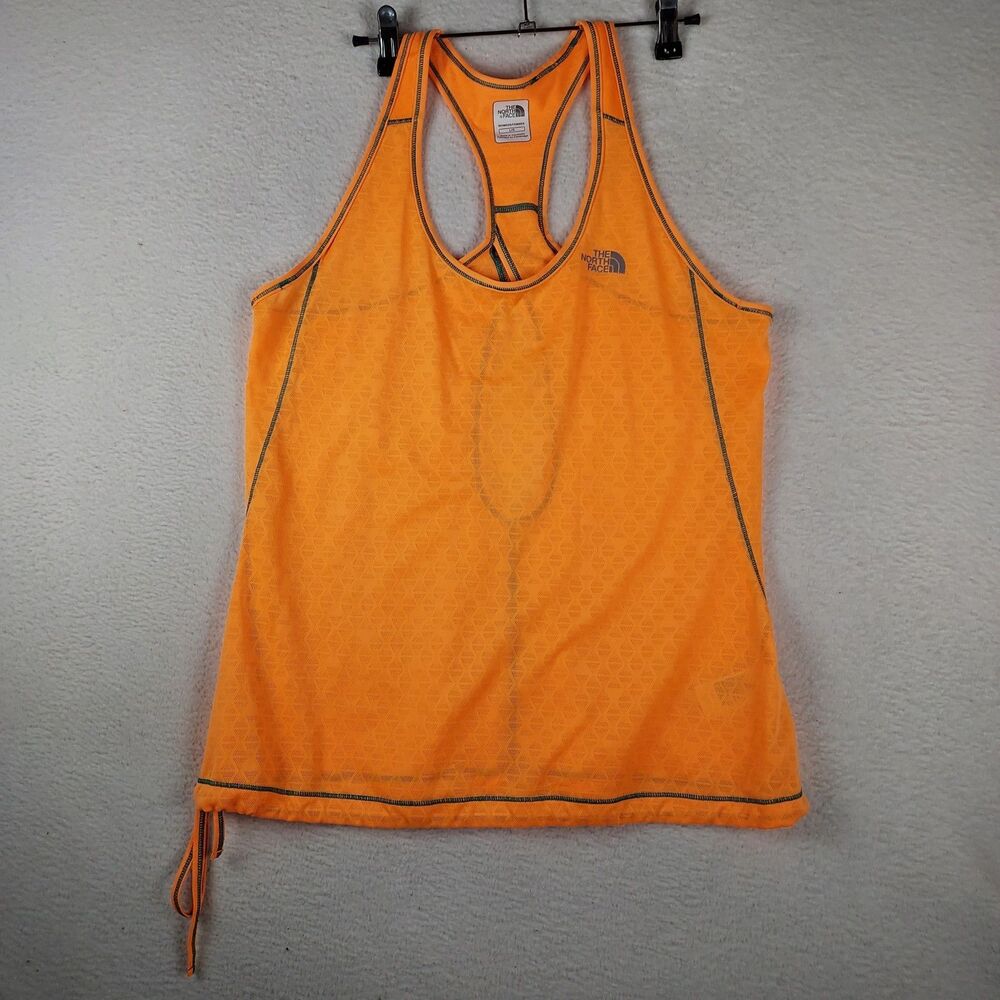 The North Face Women's Large Orange Performance Tank Top FlashDry Workout